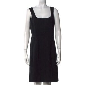Tory Burch Black Wool Sleeveless Dress